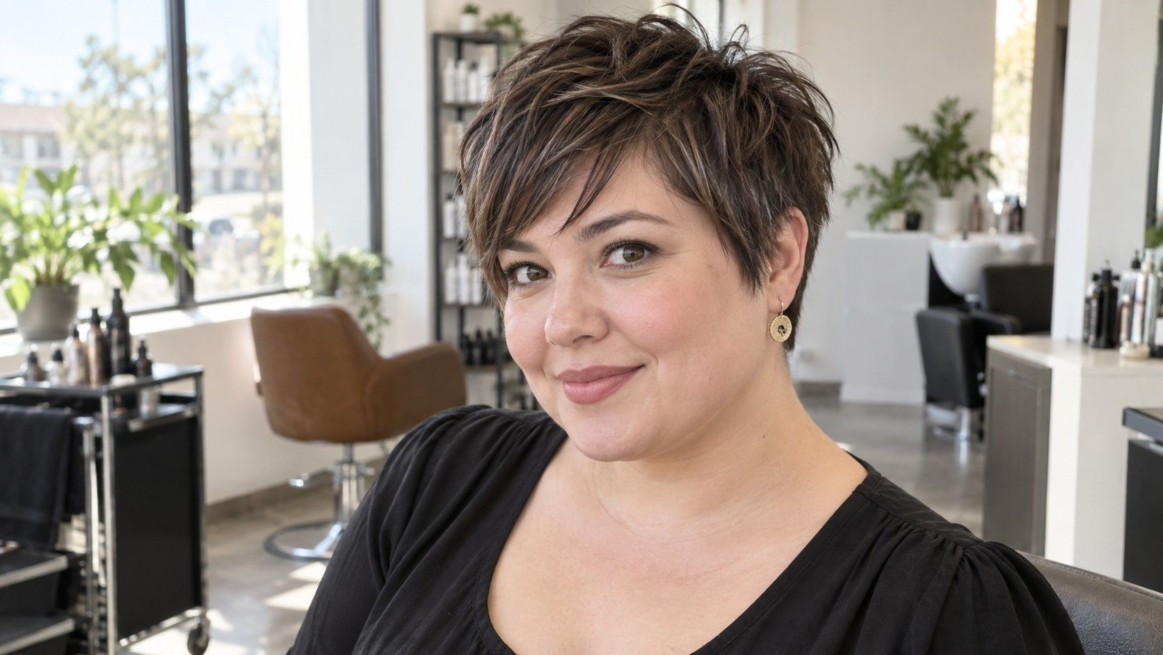 Short Hair for Round Faces: Pixies, Crops and Soft Edges